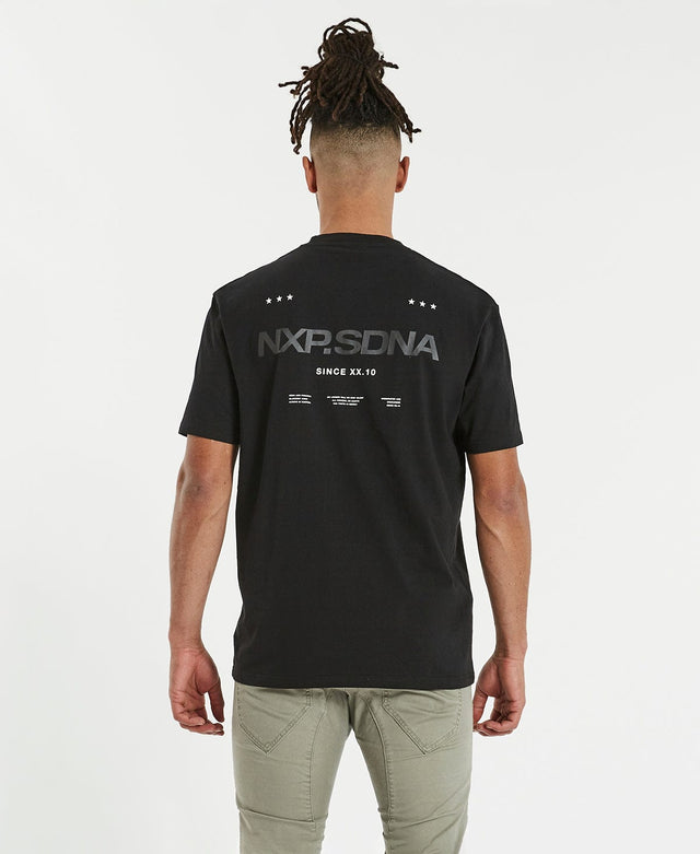 Nena & Pasadena Binary Relaxed T-Shirt Jet Black