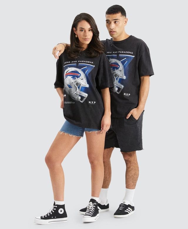 Nena & Pasadena Buffalo Box Fit Scoop T-Shirt Mineral Black