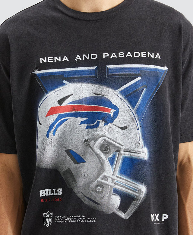 Nena & Pasadena Buffalo Box Fit Scoop T-Shirt Mineral Black