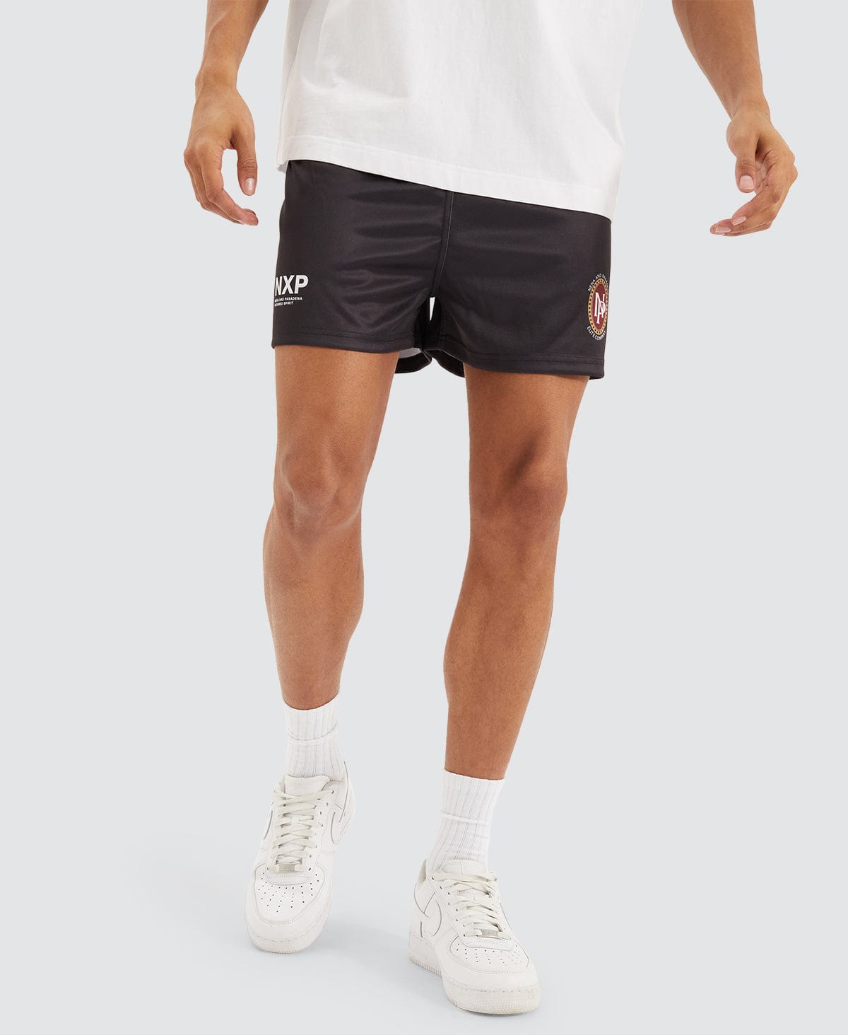 Mens black football on sale shorts