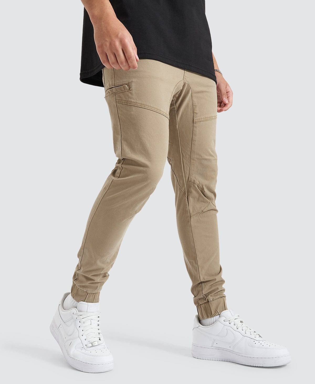 Commander 2.0 Elasticated Waist Jogger Sand Brown Pants – Neverland Store