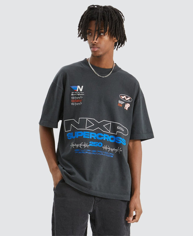 Nena & Pasadena Cornerman Street Fit T-Shirt Pigment Black