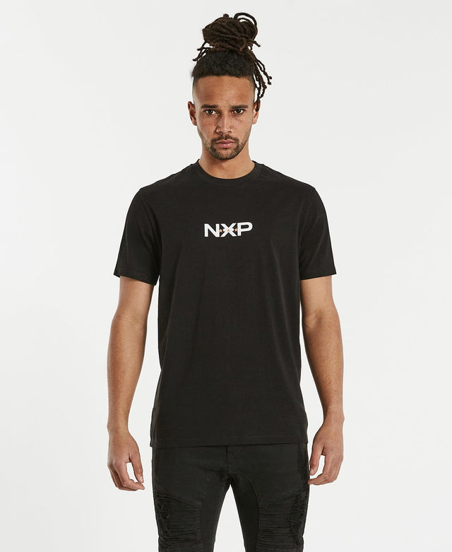 Nena & Pasadena Division Cape Back T-Shirt Jet Black