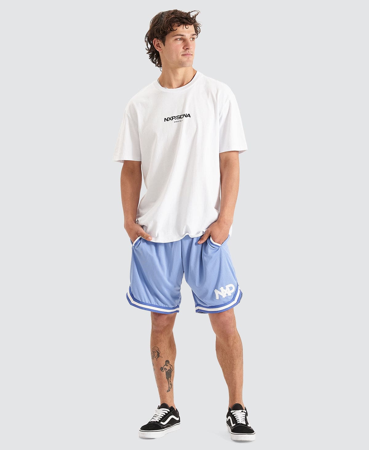 NXP Dual Basketball Shorts Blue