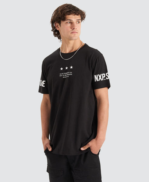 Equaliser Cape Back T-Shirt Black | Neveland – Neverland Store