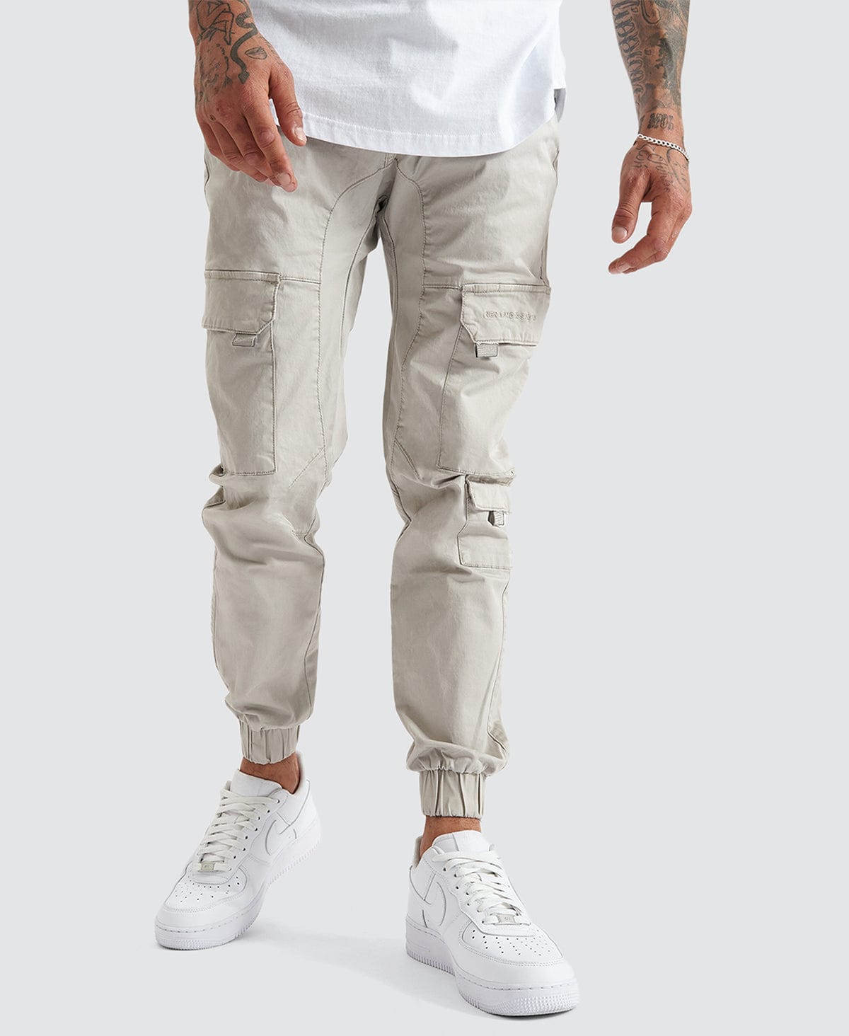 NXP F100 Cargo Jogger in Stone Nena and Pasadena Neverland Store