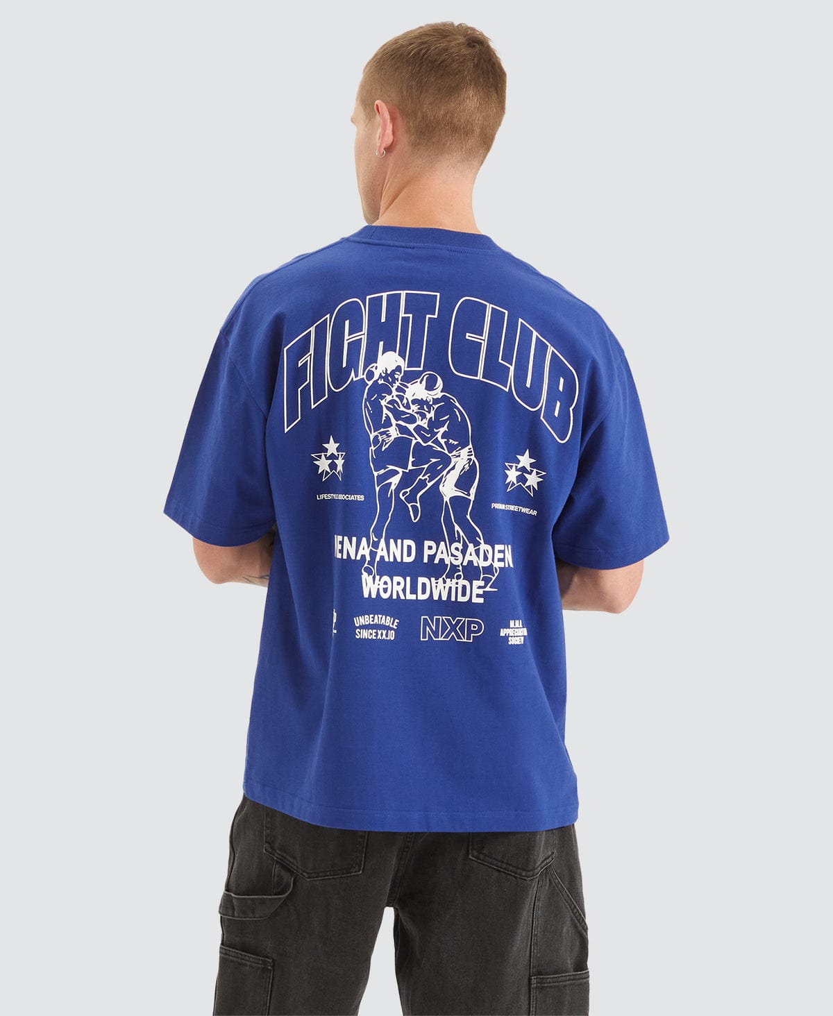 NXP Fight Club Heavy Street Tee in Blue | Neverland | Neverland Store