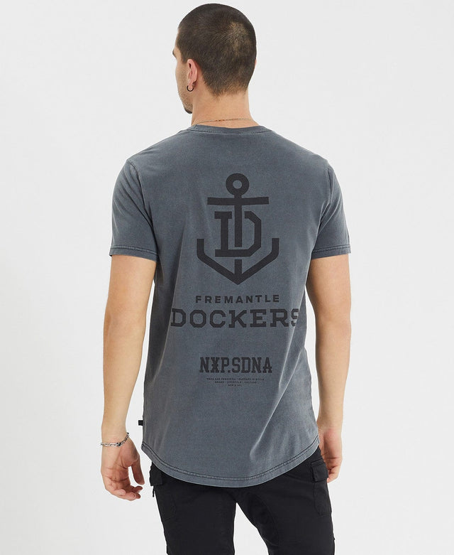 Nena & Pasadena Fremantle Cape Back T-Shirt Pigment Charcoal Grey