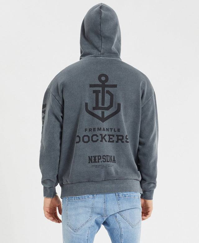 Nena & Pasadena Fremantle Relaxed Hoodie Pigment Charcoal Grey