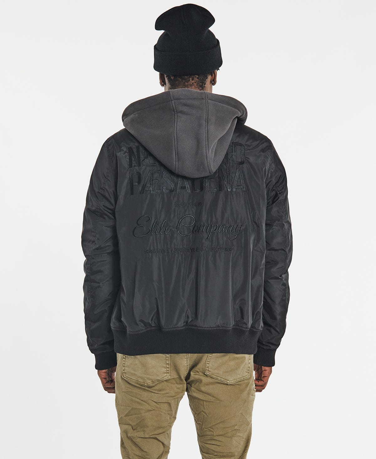 Nike hooded bomber clearance jacket