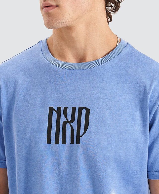 Nena & Pasadena High Roller Cape Back T-Shirt Pigment Blue