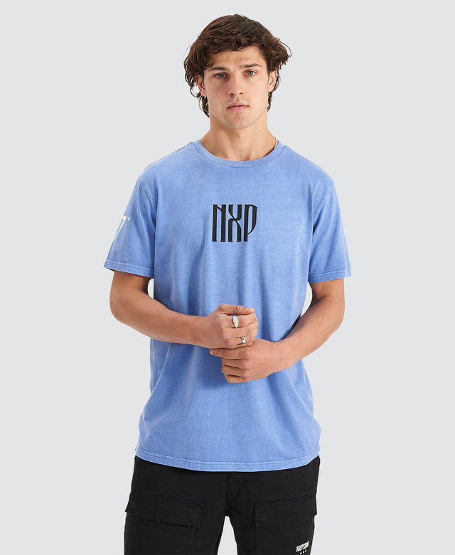 Nena & Pasadena High Roller Cape Back T-Shirt Pigment Blue