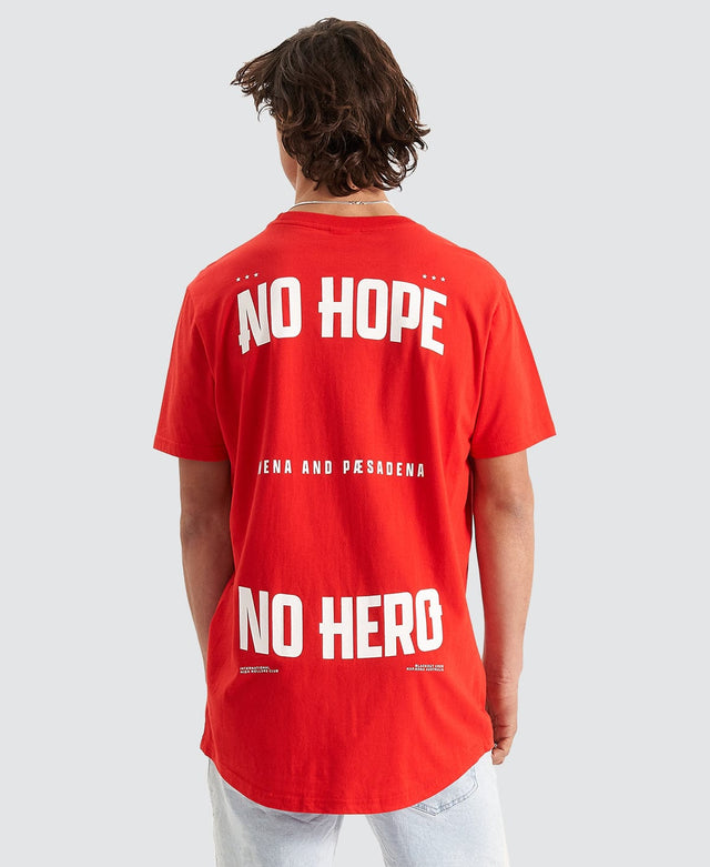 Nena & Pasadena Hopeless Cape Back T-Shirt Poppy Red