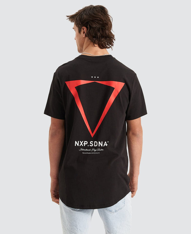 Nena & Pasadena International Cape Back T-Shirt Jet Black