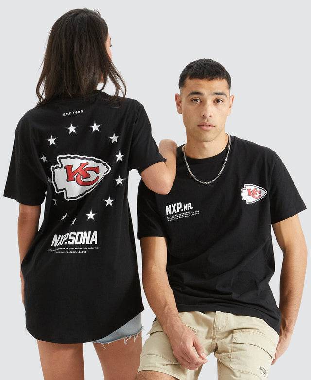Nena & Pasadena Kansas City Cape Back T-Shirt Jet Black