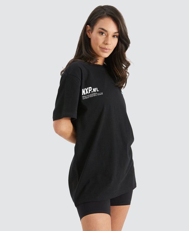 Nena & Pasadena Miami Cape Back T-Shirt Jet Black