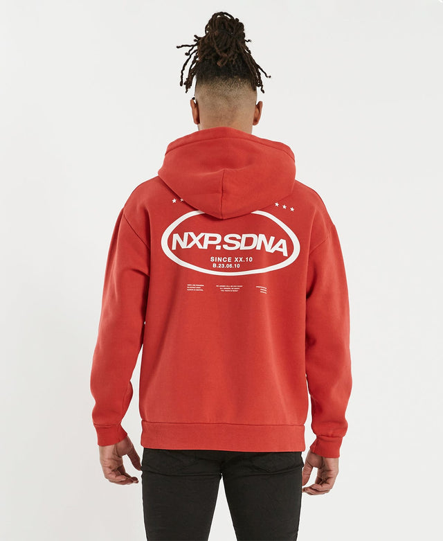 Nena & Pasadena Motion Relaxed Hoodie Pigment Poppy Red