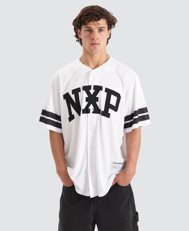 Nena & Pasadena Offside Baseball Shirt White
