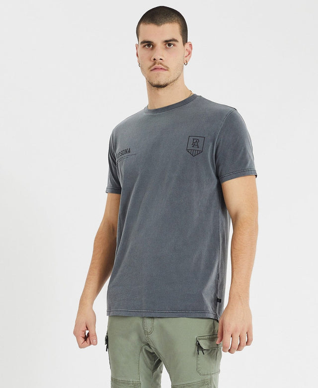 Nena & Pasadena Port Adelaide Cape Back T-Shirt Pigment Charcoal