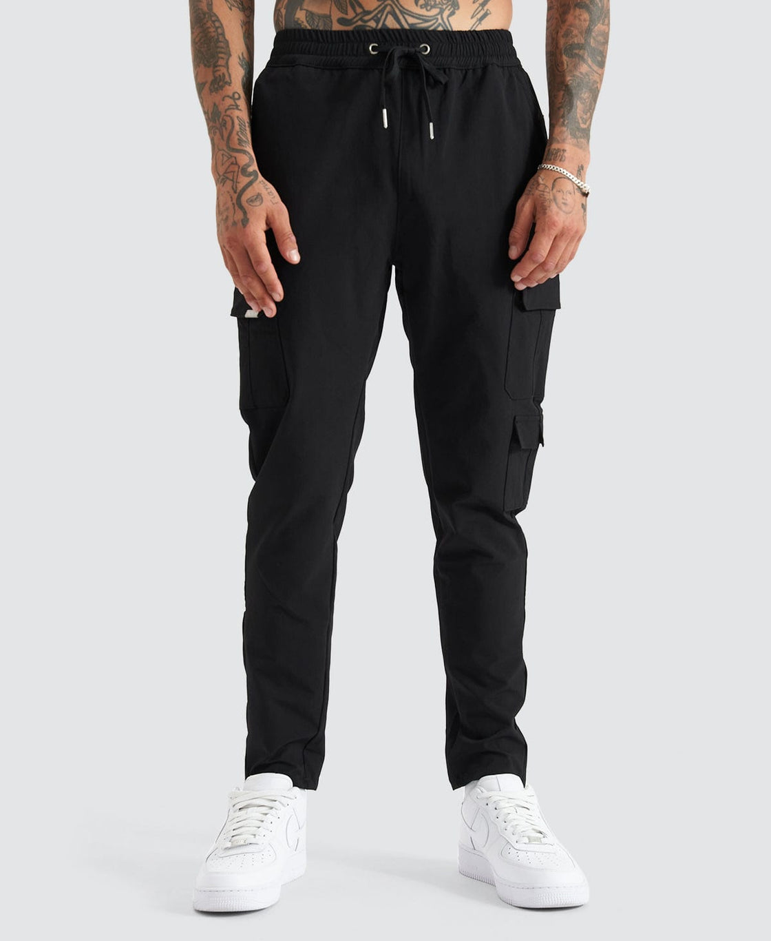 NXP S150 Slim Cargo Pant in Black - Neverland Store