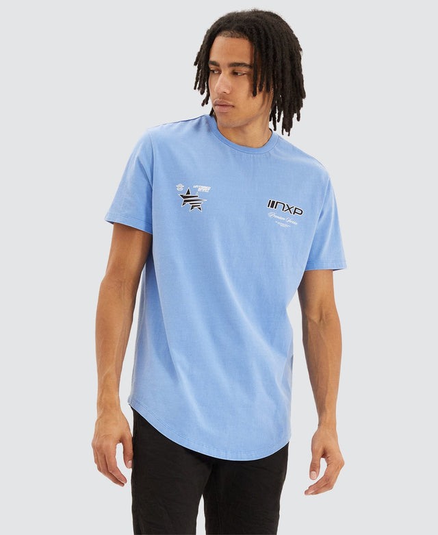 Nena & Pasadena Service Dual Curved T-Shirt Blue