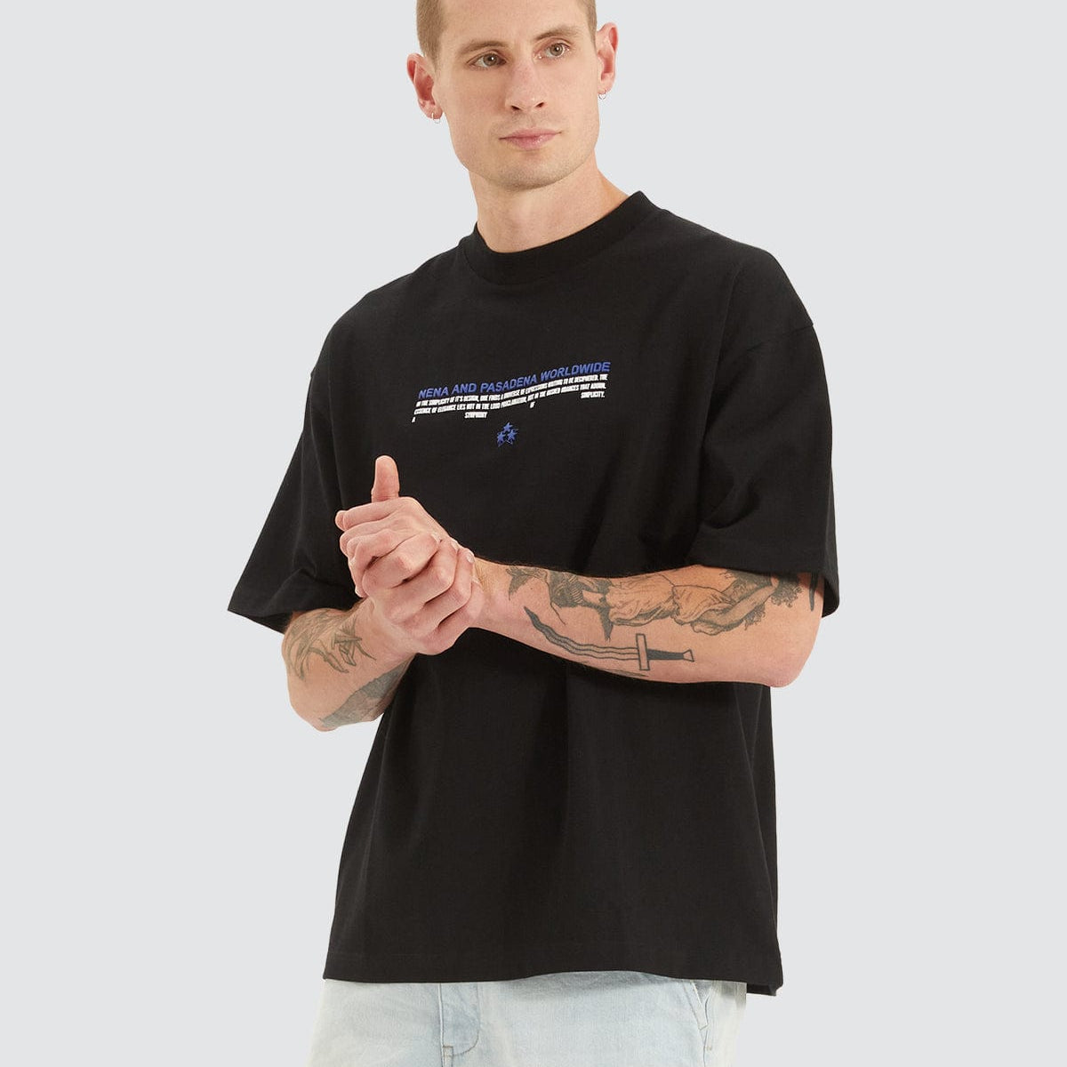 NXP Simplicity Heavy Street Fit Tee Jet Black - Neverland Store