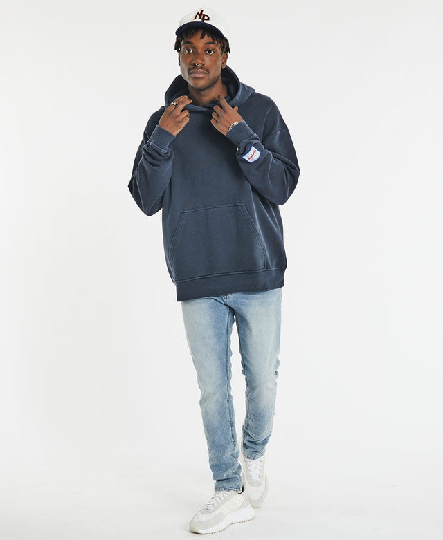 Nena & Pasadena The Bronx Relaxed Hoodie Pigment Captain Blue
