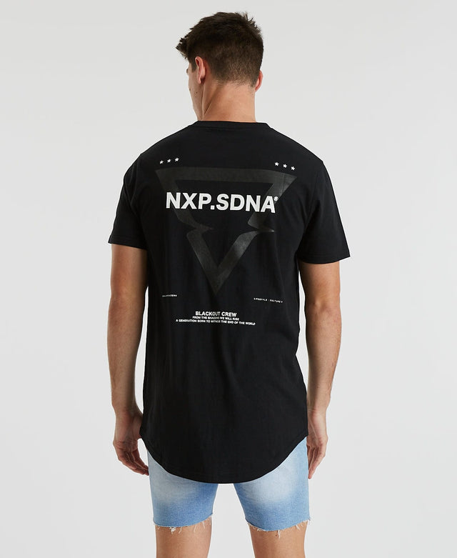 Nena & Pasadena Thriller Cape Back T-Shirt Jet Black