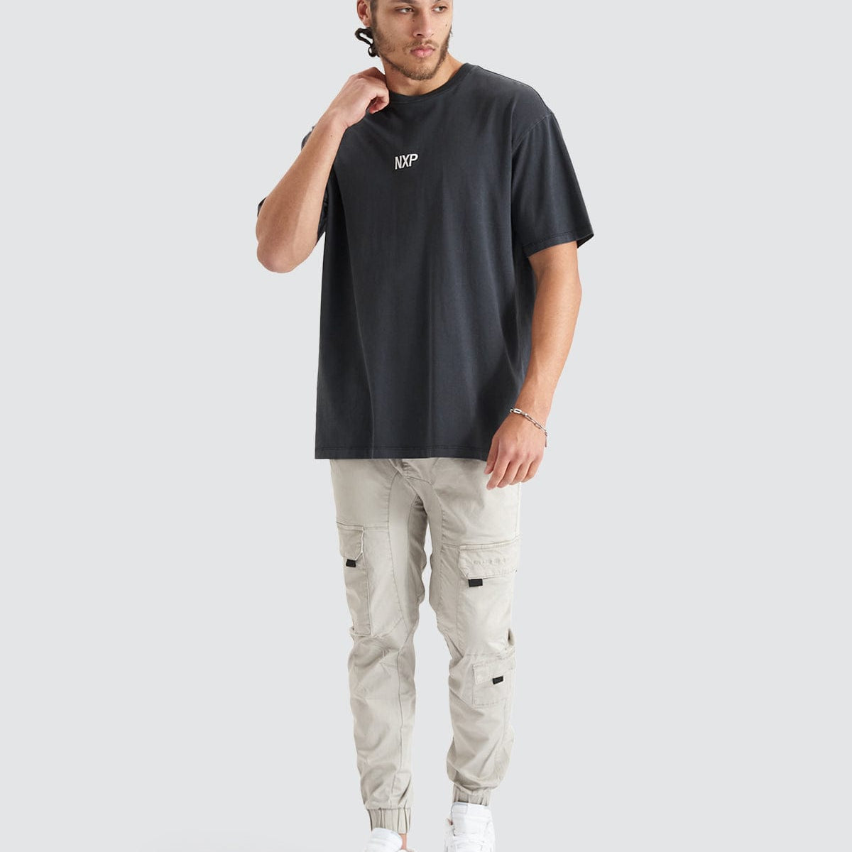 NXP Torque Box Fit Tee in Pigment Black - Neverland Store