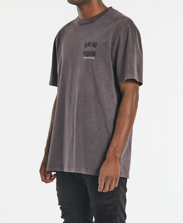 Nena & Pasadena Transfer Relaxed T-Shirt Pigment Shale Brown