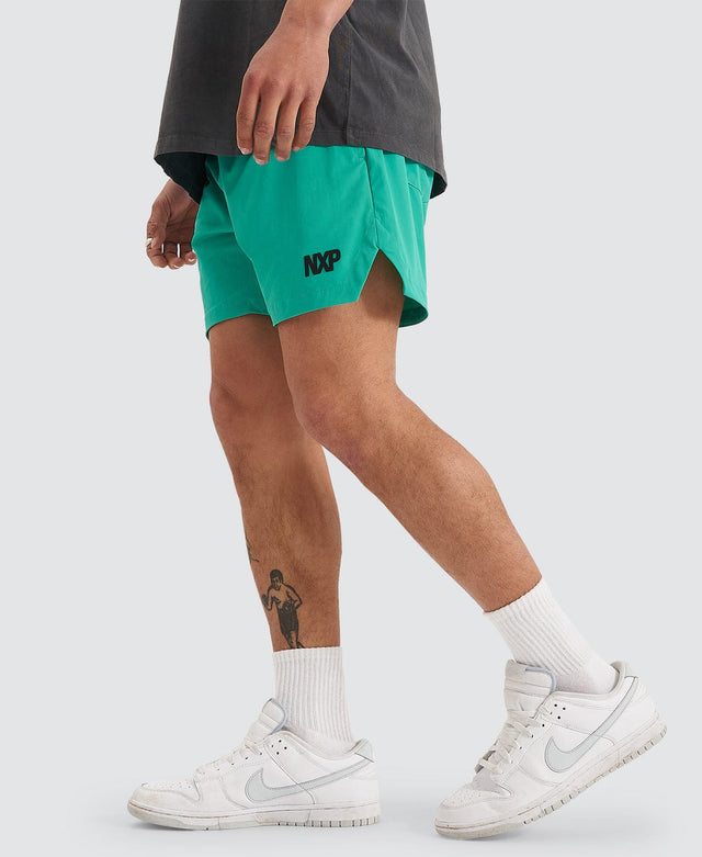 Nena & Pasadena Trigger Elastic Waist Shorts Mint Green