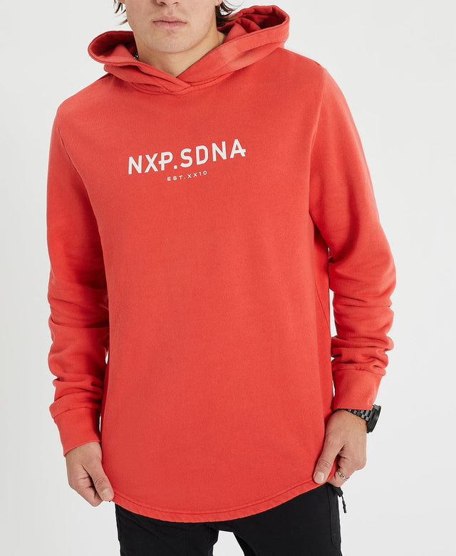 Nena & Pasadena United Hooded Dual Curved Sweater - Poppy Red RED
