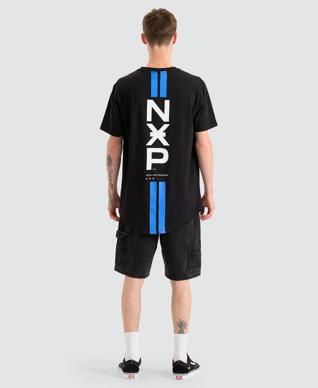 Nena & Pasadena Vault Dual Curved T-Shirt Jet Black