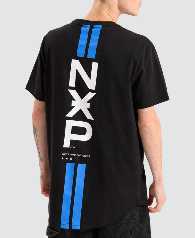 Nena & Pasadena Vault Dual Curved T-Shirt Jet Black