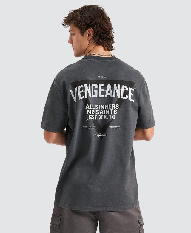 Nena & Pasadena Vengeance Relaxed T-Shirt Pigment Asphalt