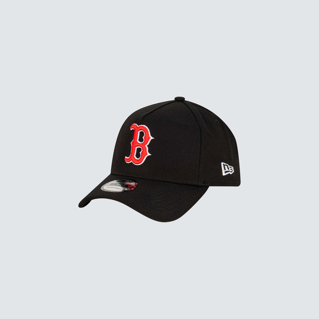 New Era Boston Red Sox 9FORTY A-Frame Snapback Official Black