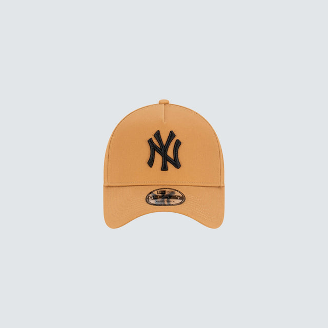 New Era NY Yankees 9FORTY A-Frame Snapback Wheat