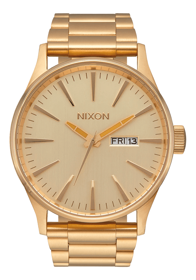 Nixon Sentry Stainless Steel Watch All Gold Gold