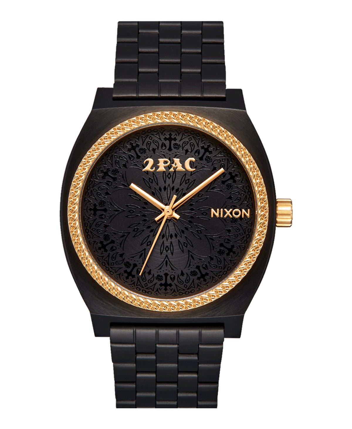 Nixon time teller shop matte black gold