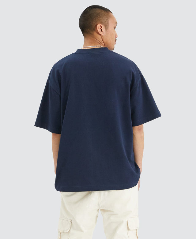 Nomadic Citrus Heavy Street T-Shirt Navy Blue