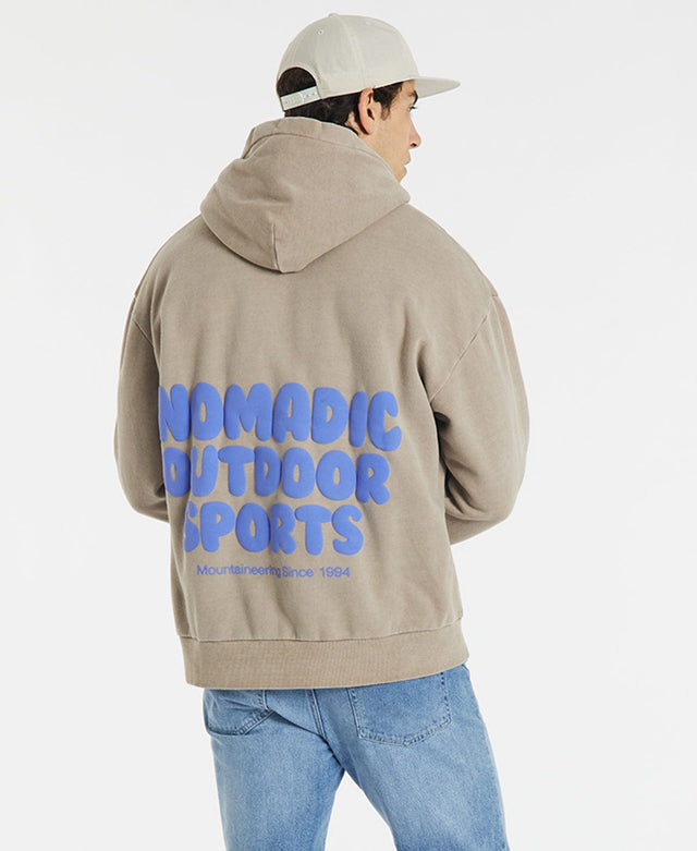 Nomadic Highwood Relaxed Hoodie Pigment Mocha Neutral