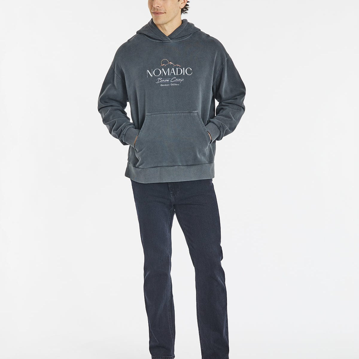 Onawa Relaxed Hoodie Pigment Asphalt Black | Neverland Store