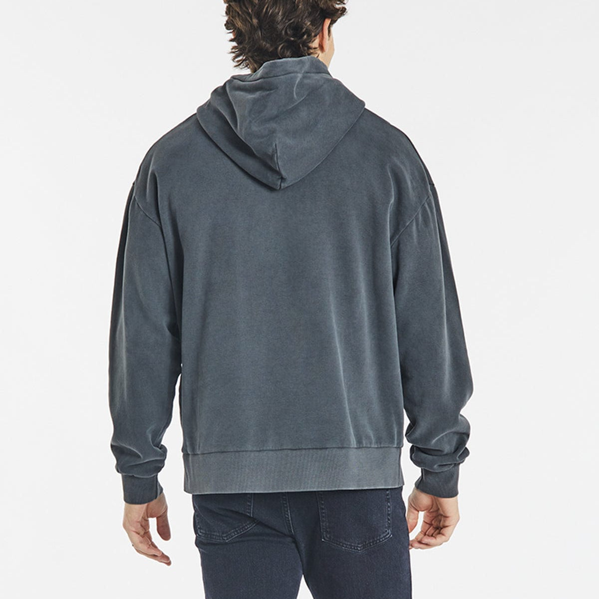 Onawa Relaxed Hoodie Pigment Asphalt Black | Neverland Store