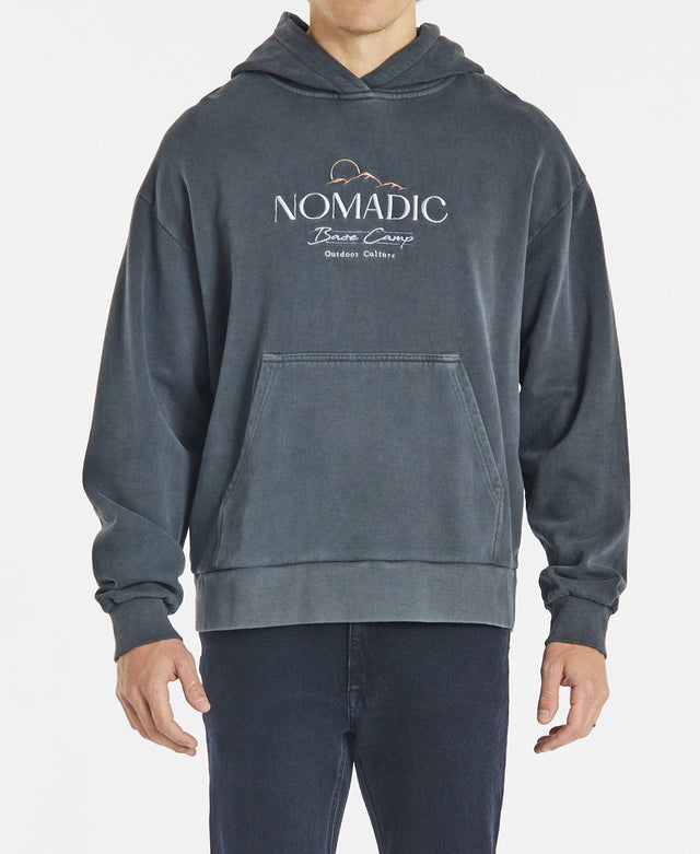 Nomadic Onawa Relaxed Hoodie Pigment Asphalt Black