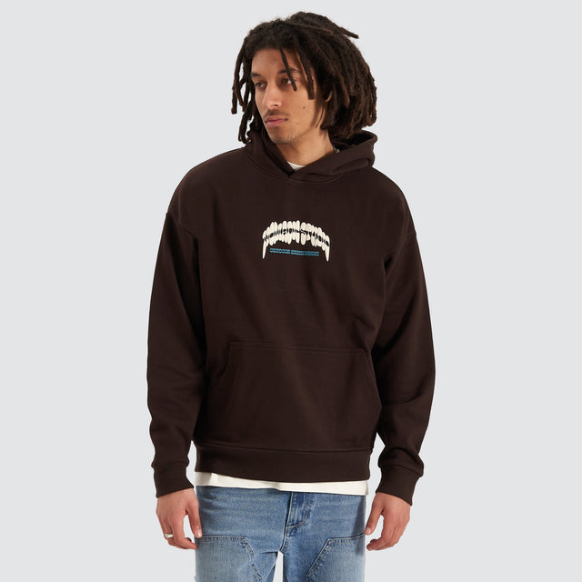 Nomadic Paradise Bouquet Oversized Hood DARK CHOCOLATE