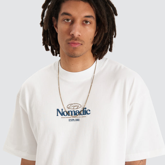 Nomadic Paradise Class Street Tee White