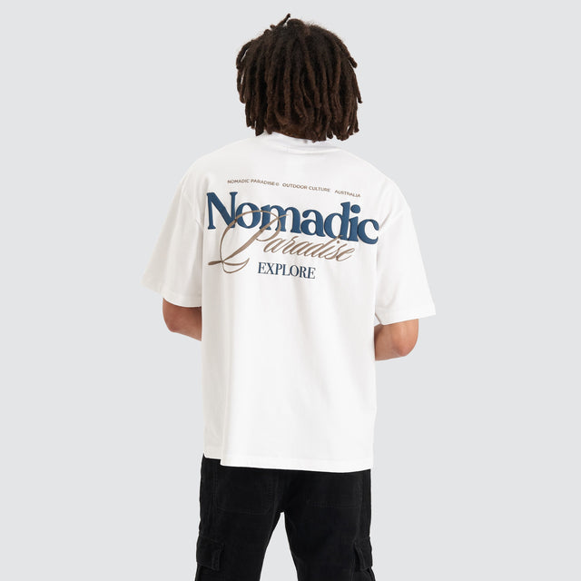 Nomadic Paradise Class Street Tee White