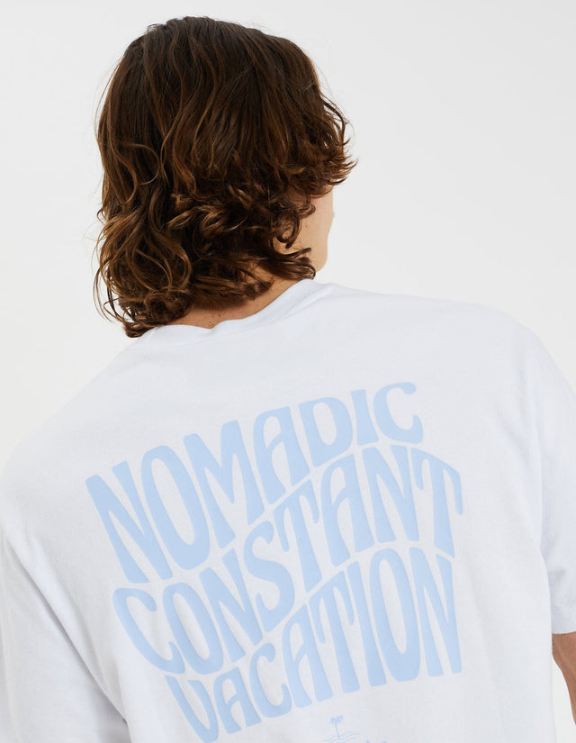 Nomadic Paradise Exhale Relaxed Tee Optical White