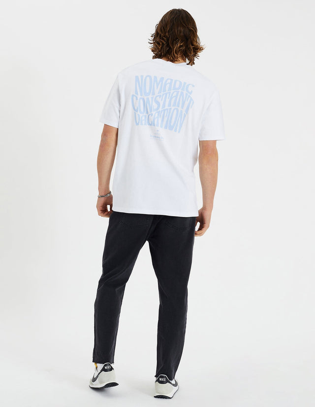 Nomadic Paradise Exhale Relaxed Tee Optical White