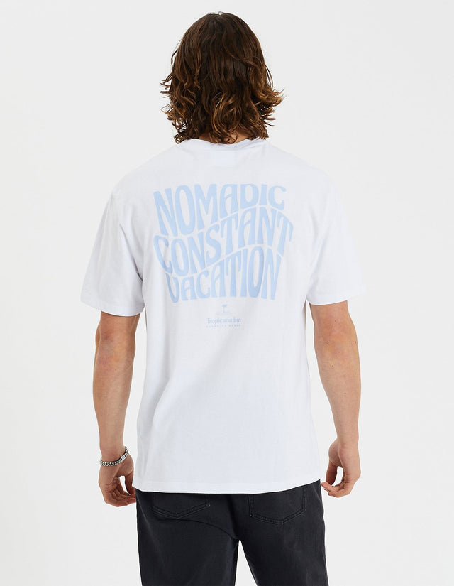 Nomadic Paradise Exhale Relaxed Tee Optical White